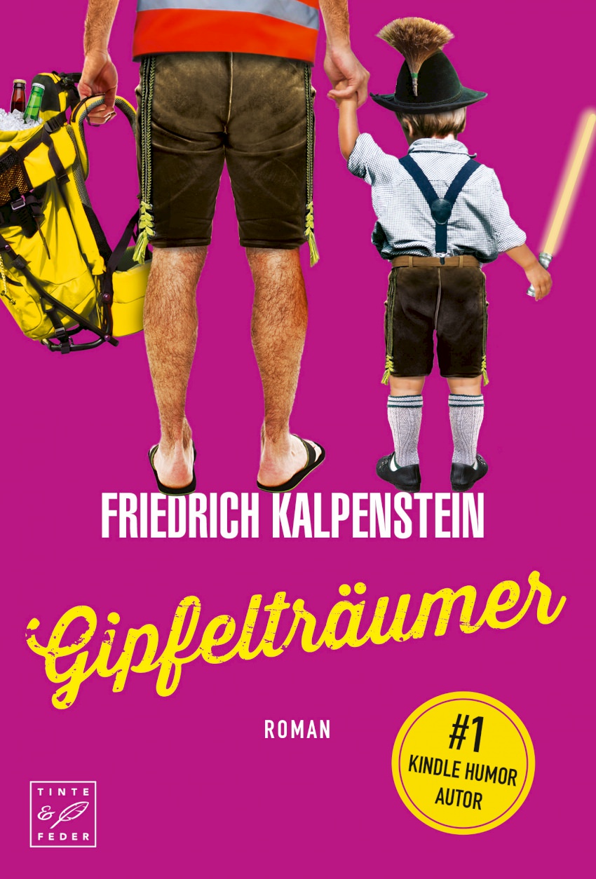 Cover von Friedrich Kalpensteins fünftem Herbert-Roman Gipfelträumer. Das Cover ist violett.