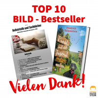 Vorschaubild: Auf dem Bild ist der neue Provinzkrimi von Friedrich Kalpenstein zu sehen. Er hat es wieder in die BILD Bestsellerliste auf Platz 8 geschafft. Die Bestsellerliste befindet sich neben dem Buchcover des Provinzkrimis.