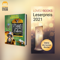 Vorschaubild: Prost, auf die Wirtin ist für den LovelyBooks-Leserpreis 2021 nominiert. Kategorie: Krimi & Thriller. Auf dem Bild ist das Buchcover des Romans zusehen, sowie der Lesererpreis von LovelyBooks.